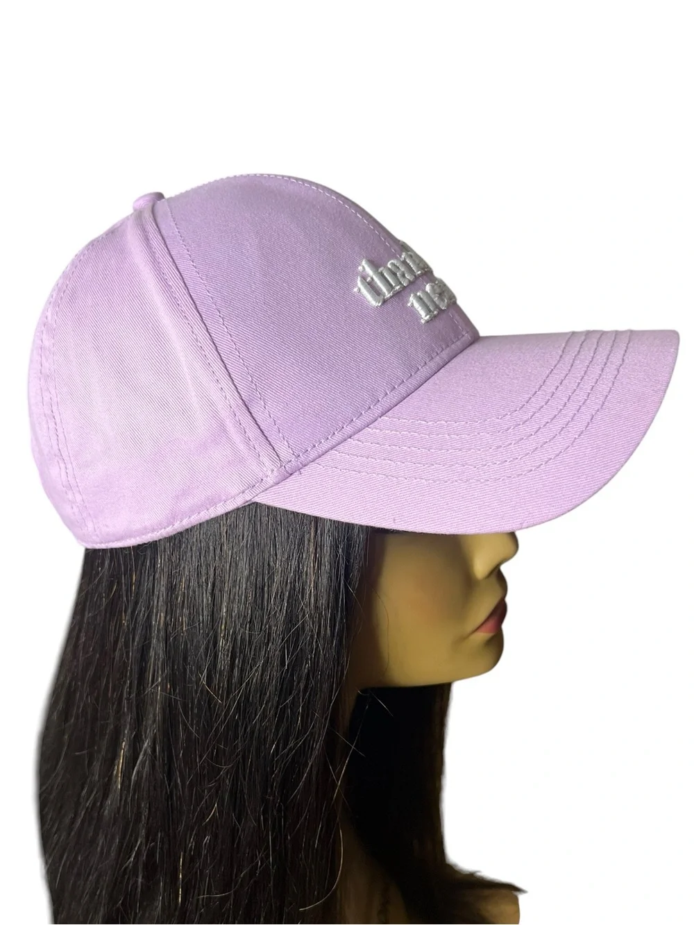 Ariana Grande Thank U Next H&M Lavender Embroidered Dad Hat Cap OS